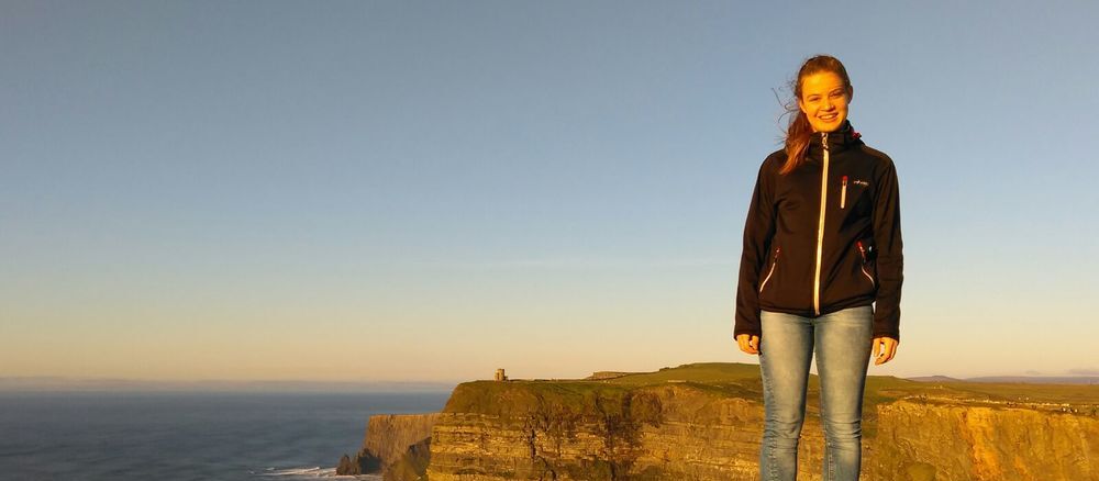 Katharina an den Cliffs of Moher
