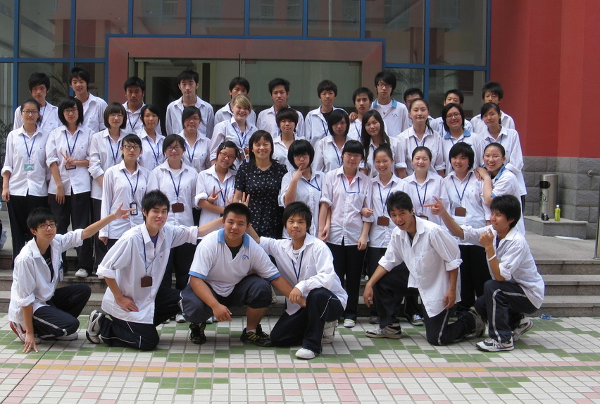 Austauschschülerin Maren mit ihrer Schulklasse