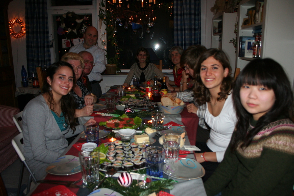 Bei einer gemeinsamen Mahlzeit