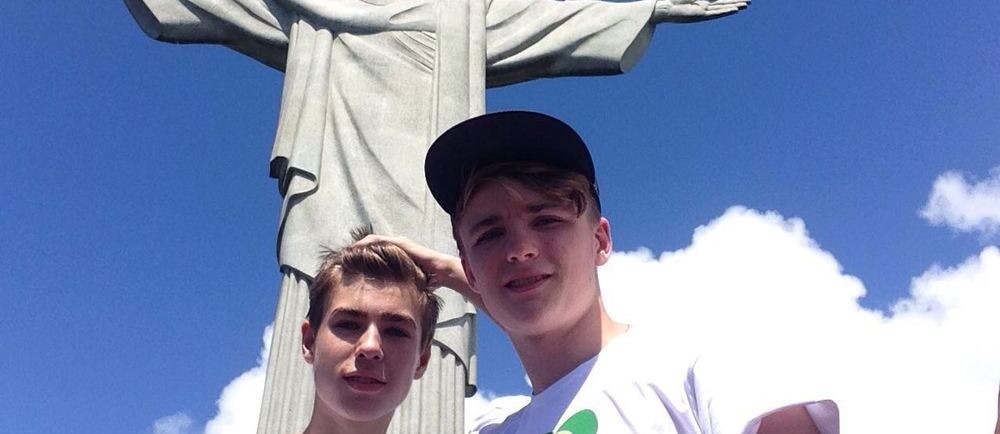 Austauschschüler Julian am Cristo Redento