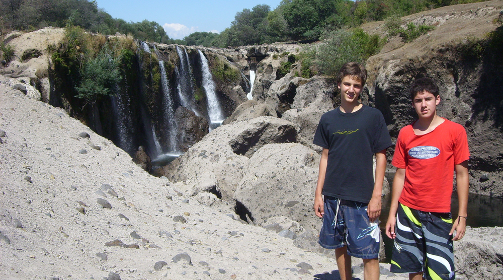 Austauschschüler Moritz bei einem Ausflug