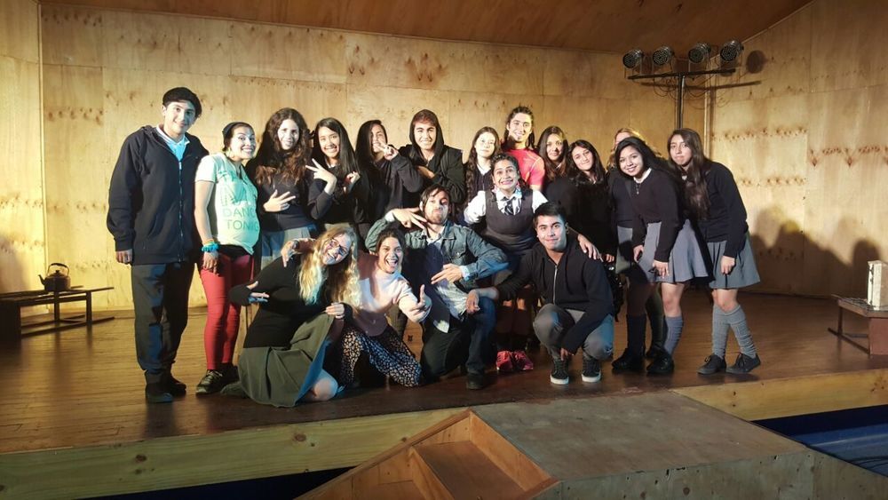 Pauline mit ihrer Schulklasse 