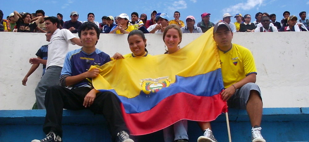 Austauschschülerin Ronja mit ihren Freunden