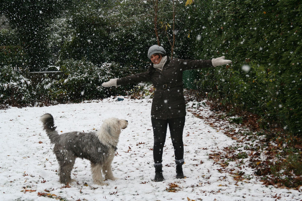 Some host students discover snow for the first time in their lives