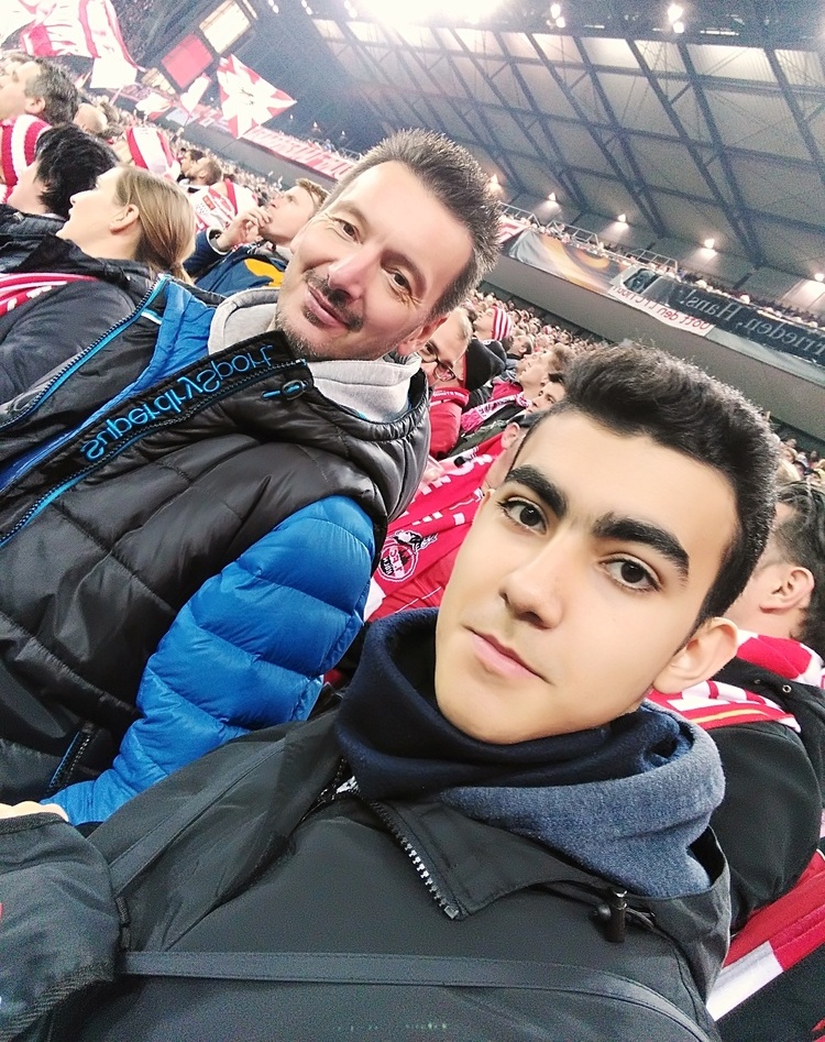 Gemeinsam im Fußballstadion