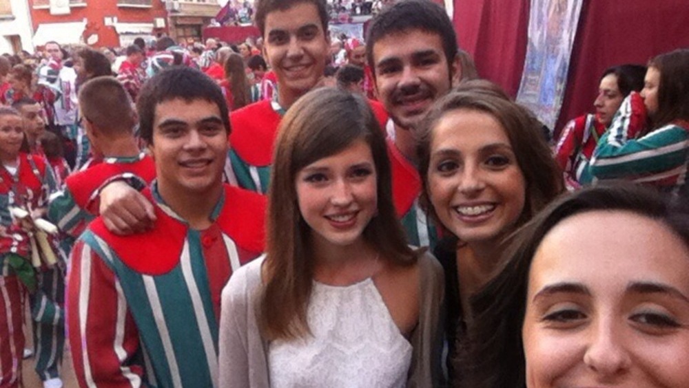 Austauschschülerin Johanna auf dem "Mare de deu"