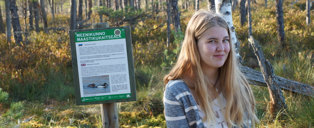 Austauschschülerin Pia im Wald