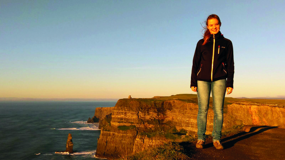 Katharina an den Cliffs of Moher