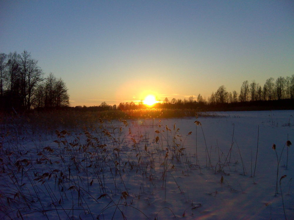 Sonnenuntergang in Karlstadt