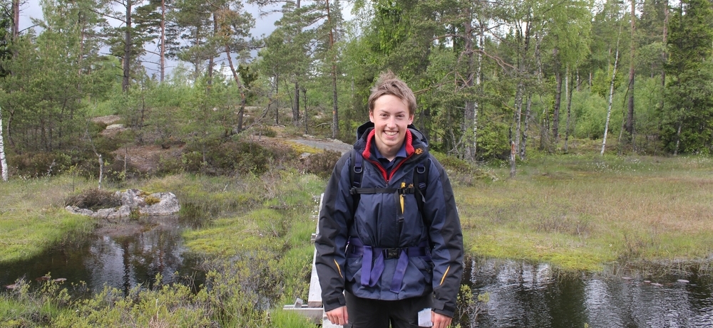 Austauschschüler Mio auf einer Wanderung