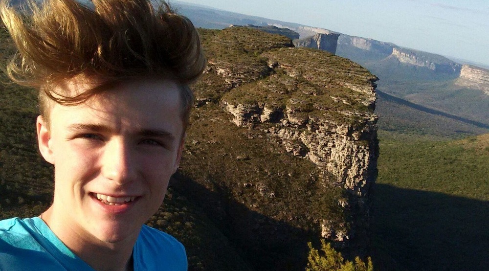 Austauschschüler Luis am Aussichtspunkt Morro do Pai Inacio