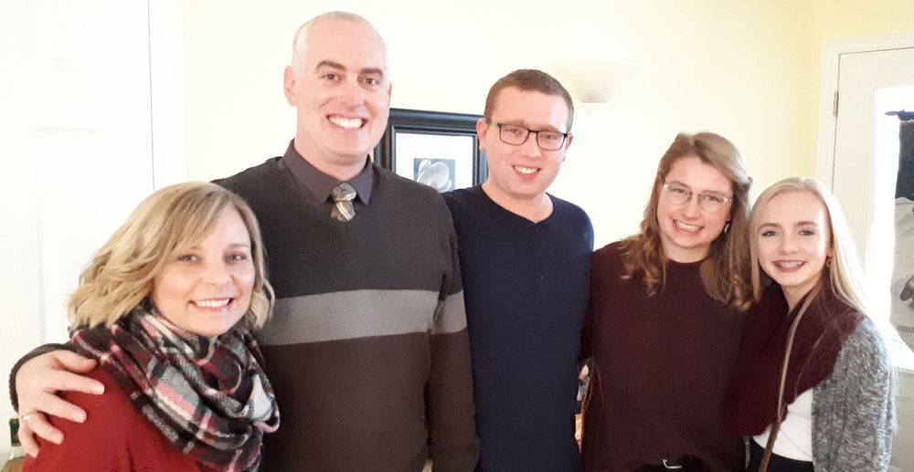 Friederike mit ihrer Gastfamilie