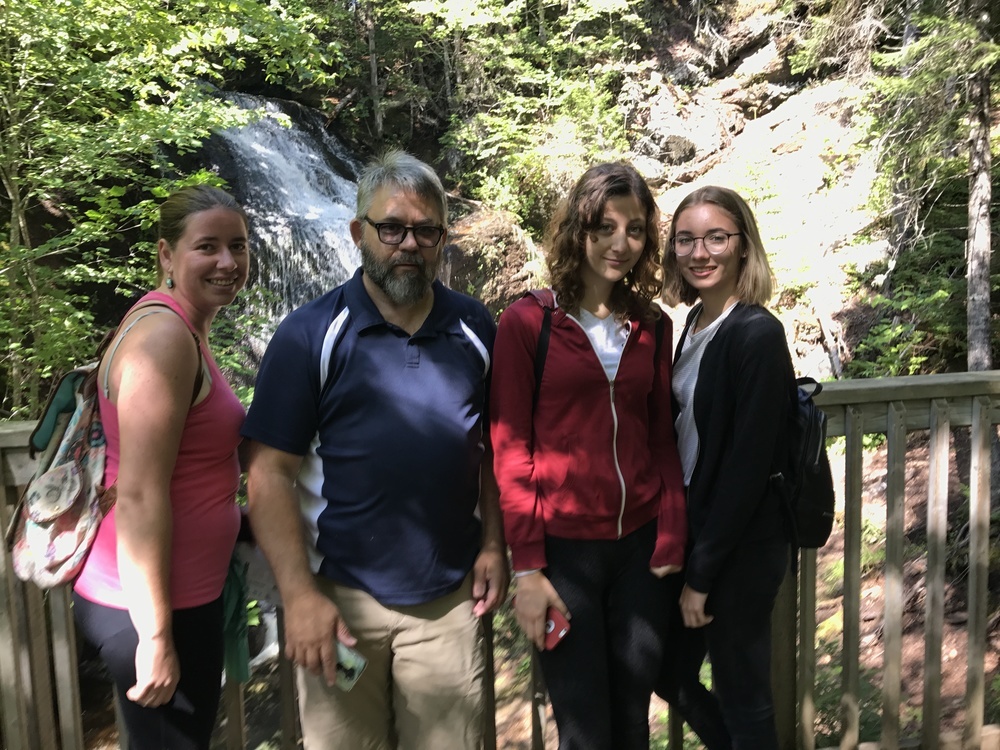 Auf einem Ausflug mit der Gastfamilie