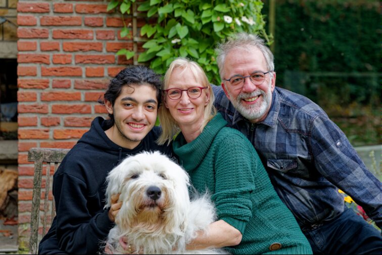 Monika und Robert mit Ada aus der Türkei und dem kleinen Bruno