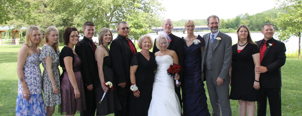 Monika und Robert auf der Hochzeit von ihrer Austauschschülerin Kacie aus den USA