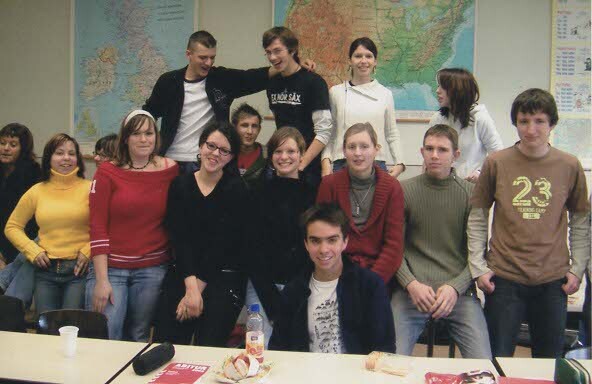 Rückblick: Pablo mit seiner Klasse während des Austauschjahres.