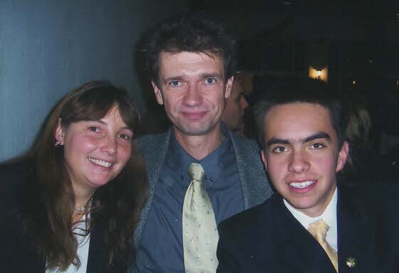 Pablo mit seiner Gastfamilie während seines Austauschjahres 2005/06 in Deutschland