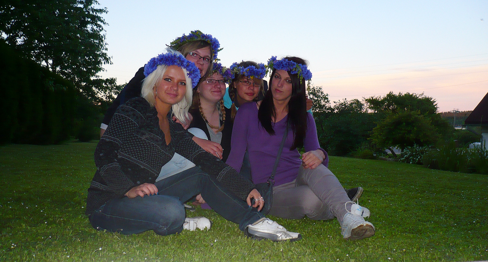 Charlotte mit ihrer Gastfamilie