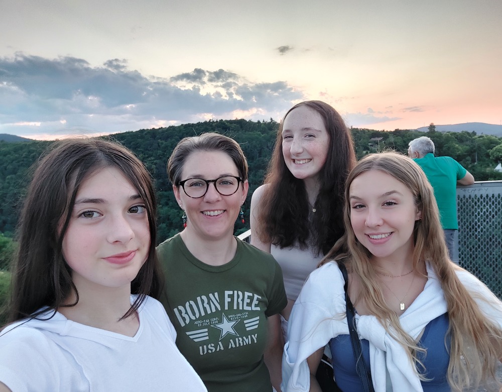 Gastfamilie Schindler mit Juliette aus der Schweiz