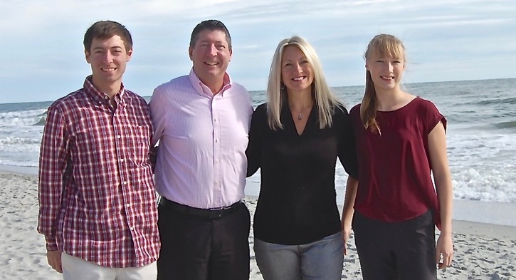 Tina mit ihrer Gastfamilie