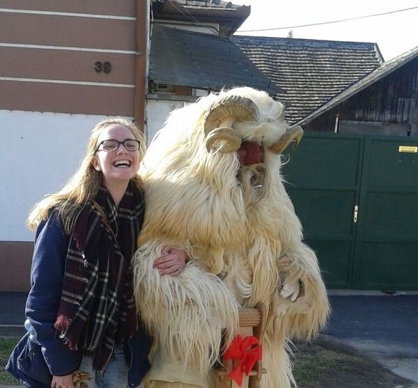 Austauschschülerin Jule auf dem Búcsó Fest