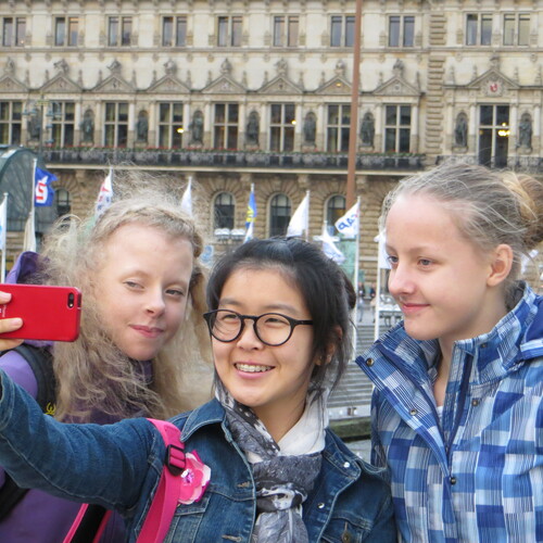 Gastfamilie mit Austauschschüler