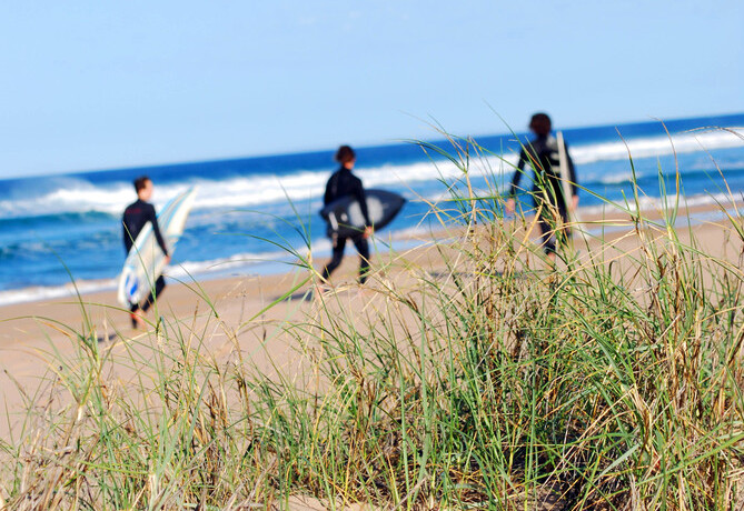 In Australien kann man prima surfen!