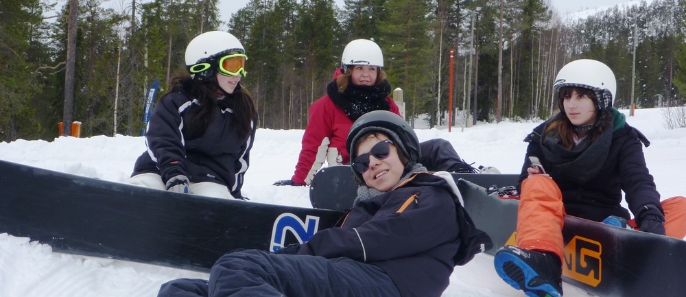 .. und Snowboad oder Skifahren!